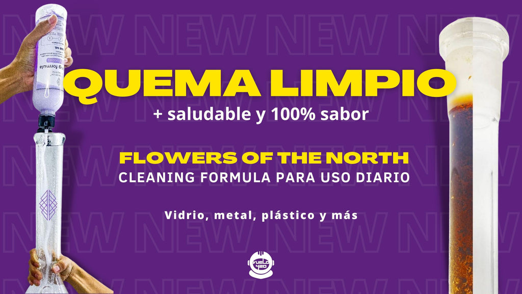 El limpiador más rápido y eficaz para pipas y bongs - Flowers of the North