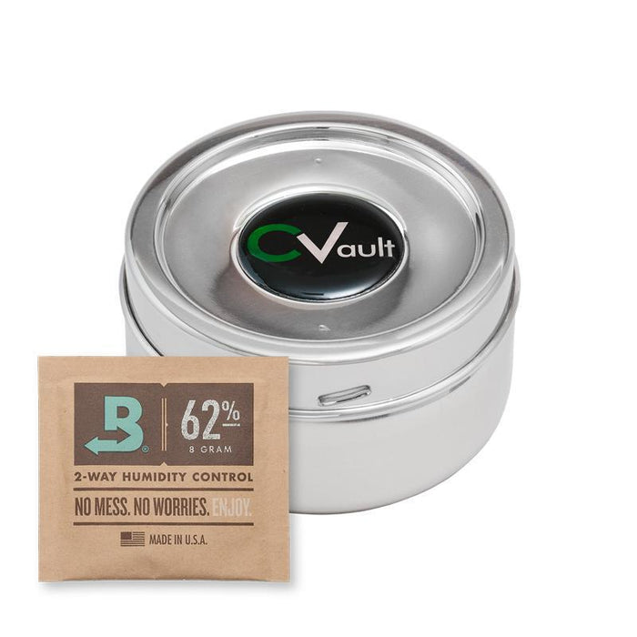 CVault es un contenedor hermético inteligente a prueba de olor (smell proof) para hierbas secas