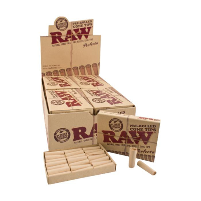 Filtros RAW Pre-rolados Caja – Perfecto – 20 paquetes de 21 – Vuelo 420 Smoke Shop México