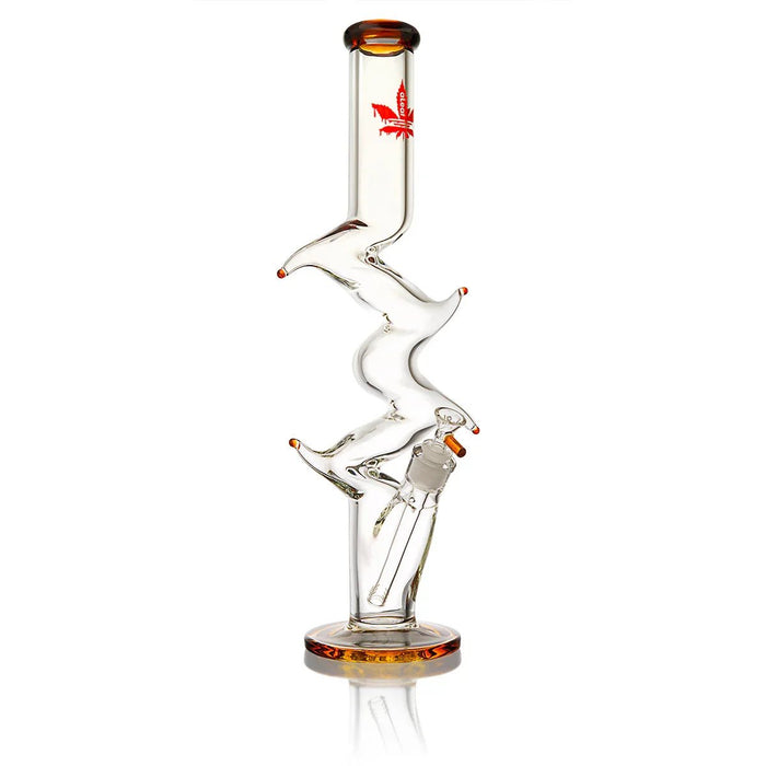 Bong aLeaf Winding 18" – Naranja – Vuelo 420 Smoke Shop México