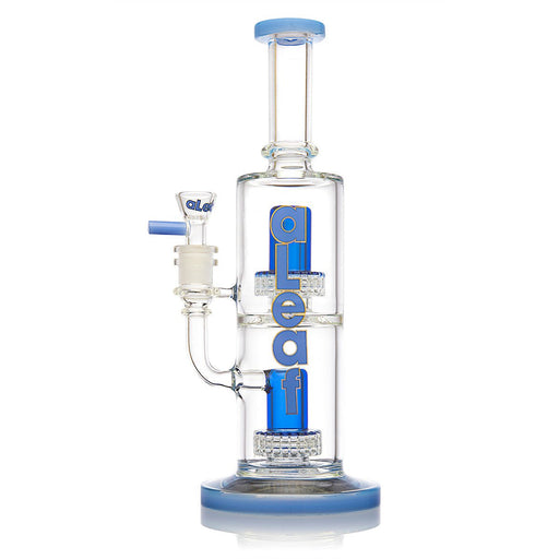 Bong aLeaf Double Matrix 11" – Azul – Vuelo 420 Smoke Shop México
