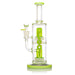 Bong aLeaf Double Matrix 11" – Verde – Vuelo 420 Smoke Shop México