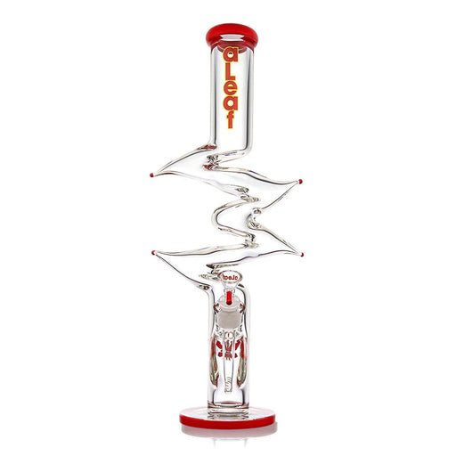 Bong aLeaf Winding 18" – Rojo – Vuelo 420 Smoke Shop México