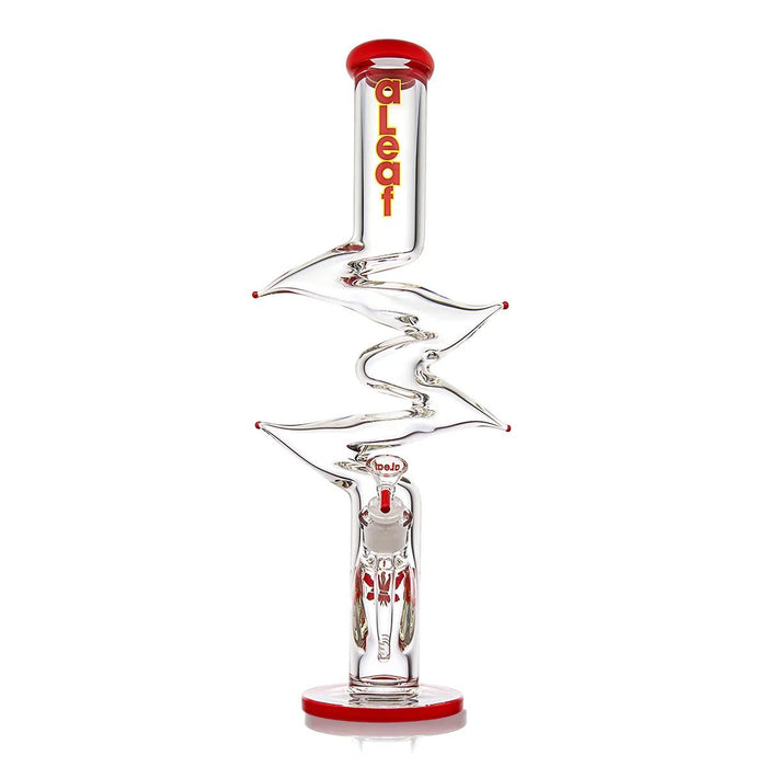 Bong aLeaf Winding 18" – Rojo – Vuelo 420 Smoke Shop México