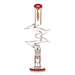 Bong aLeaf Winding 18" – Rojo – Vuelo 420 Smoke Shop México