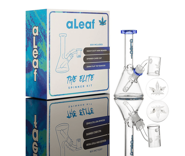 Kit aLeaf Elite Spinner Banger 14mm – Azul – Vuelo 420 Smoke Shop México