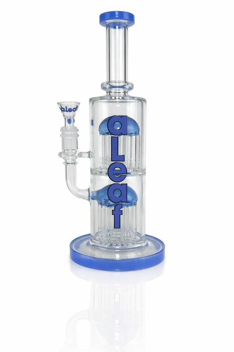 aLeaf The Double Tree de 11 pulgadas - Bong de Vidrio con Doble Percolador de Árbol e Ice Catcher