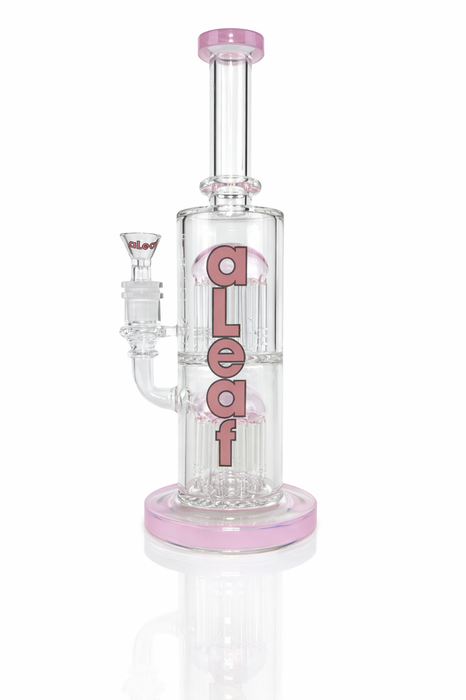 aLeaf The Double Tree de 11 pulgadas - Bong de Vidrio con Doble Percolador de Árbol e Ice Catcher