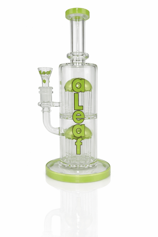 aLeaf The Double Tree de 11 pulgadas - Bong de Vidrio con Doble Percolador de Árbol e Ice Catcher