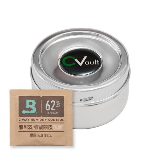 CVault es un contenedor hermético inteligente a prueba de olor (smell proof) para hierbas secas 
