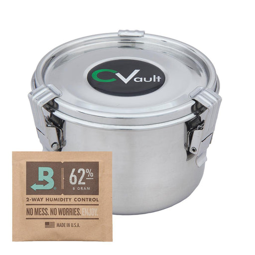 CVault es un contenedor hermético inteligente a prueba de olor (smell proof) para hierbas secas 