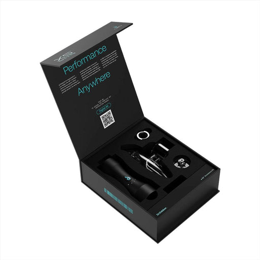 Caja de lo que incluye el vaporizador para wax, extractos y concentrados de cannabis, el Dr. Dabber XS