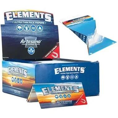 Papeles Elements Rolling Papers – 1¼, King Size, King Size Slim y Artesano