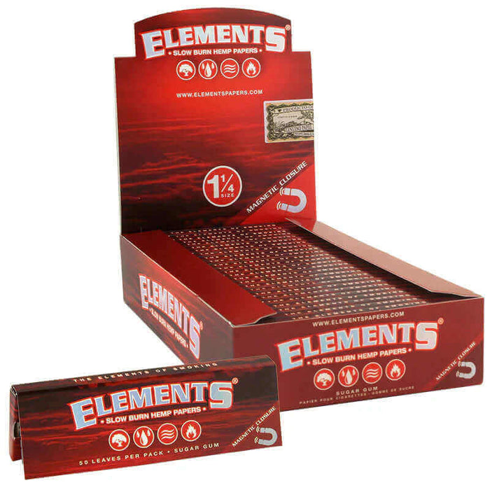Elements 1¼ - Papeles Ultra Delgados para Cigarro o Porro