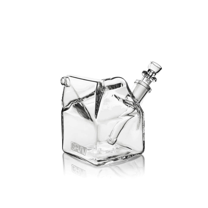 Grav Labs Bubbler Cartón de Leche Sip Series de color Transparente 