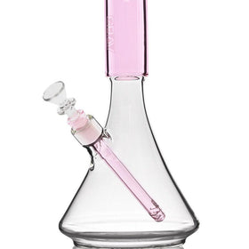 Grav Labs 11.8" Bong Deco Beaker Grande Rosa Vidrio Borosilicato Vuelo 420 Smoke Shop Monterrey Mexico
