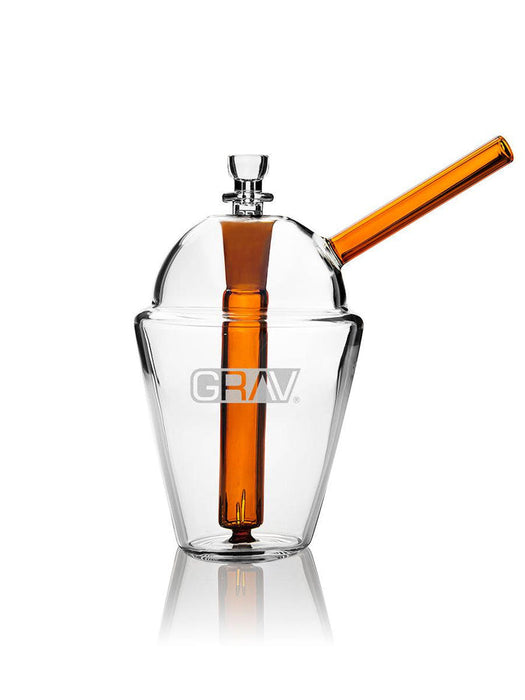 Grav Labs Bubbler Slush Cup de 7 pulgadas con Popote Reforzado y Downstem Fijo (17.8 cm)