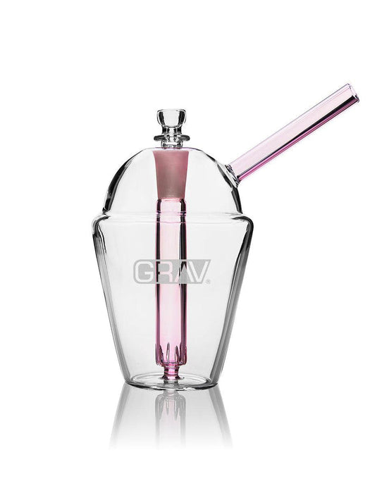 Grav Labs Bubbler Slush Cup de 7 pulgadas con Popote Reforzado y Downstem Fijo (17.8 cm)