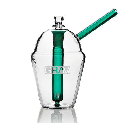 Grav Labs Bubbler Slush Cup de 7 pulgadas con Popote Reforzado y Downstem Fijo (17.8 cm)