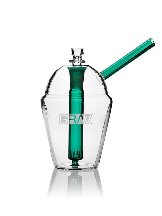 Grav Labs Bubbler Slush Cup de 7 pulgadas con Popote Reforzado y Downstem Fijo (17.8 cm)