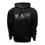 RAW Hoodie Sudadera Negra Capucha Algodon Vuelo 420 Smoke Shop Monterrey Mexico