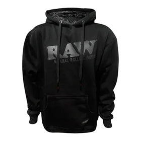 RAW Hoodie Sudadera Negra Capucha Algodon Vuelo 420 Smoke Shop Monterrey Mexico