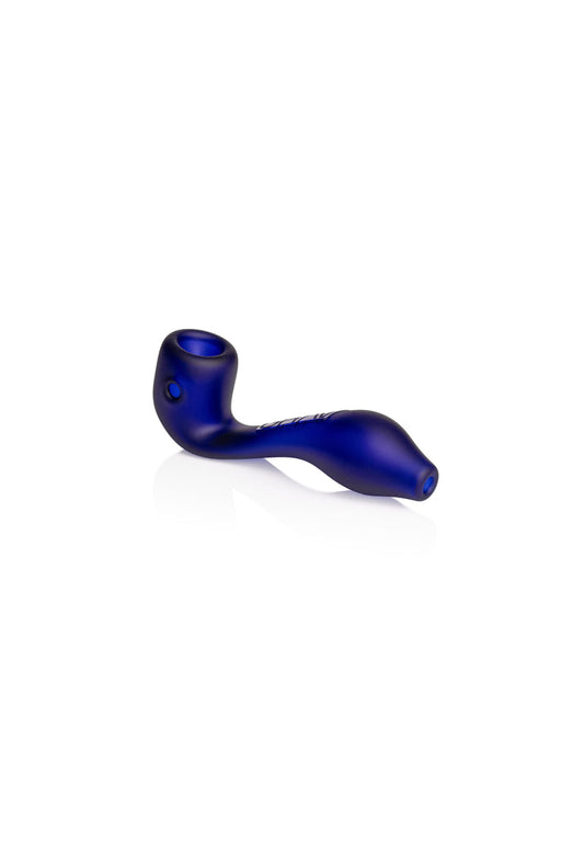 Pipa Grav Labs Mini Sherlock Sandblasted 4" de Vidrio – Azul Cobalto – Vuelo 420 Smoke Shop México