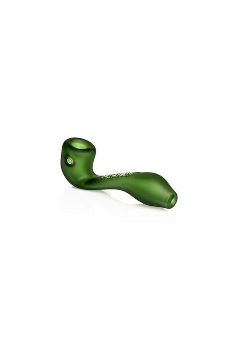 Pipa Grav Labs Mini Sherlock Sandblasted 4" de Vidrio – Verde – Vuelo 420 Smoke Shop México