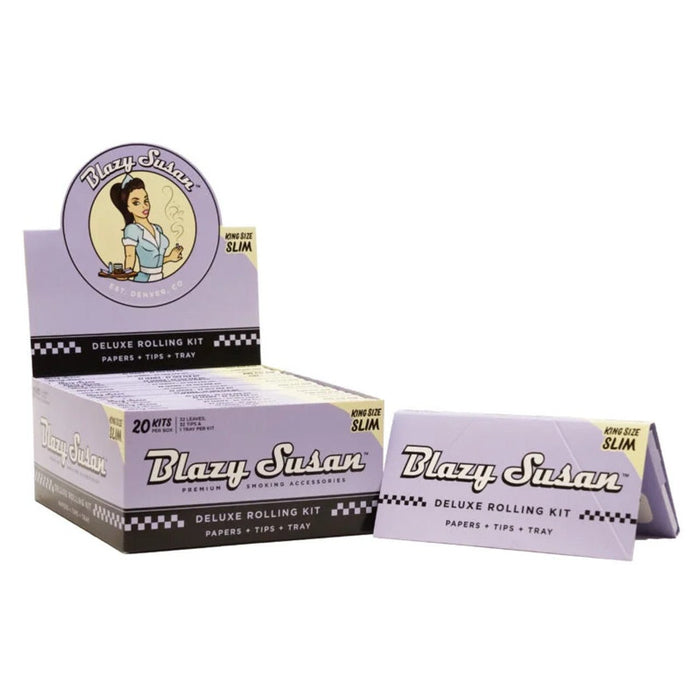 Kit Blazy Susan Deluxe Rolling KS Slim – Morado – Vuelo 420 Smoke Shop México
