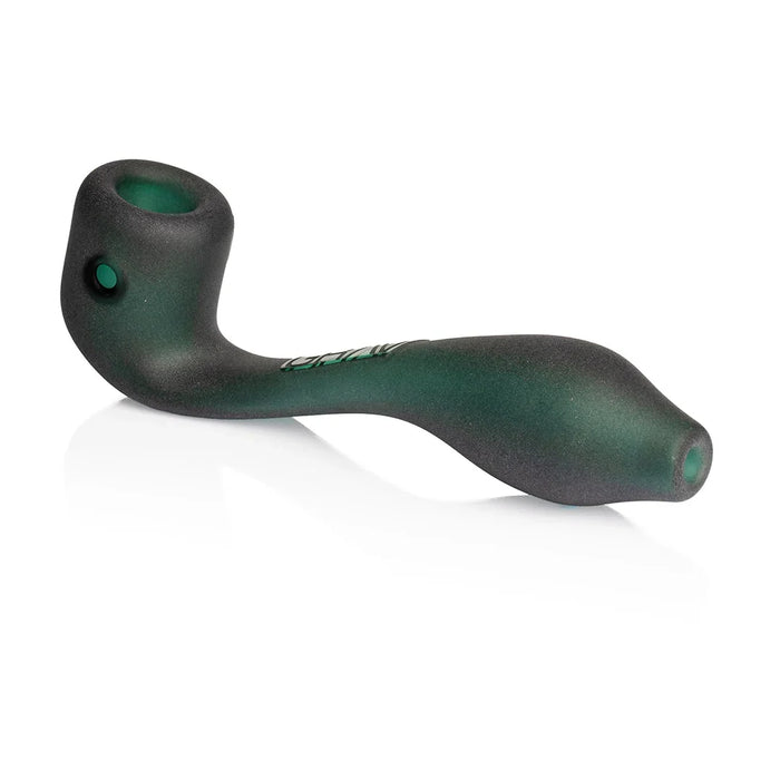 Pipa Grav Labs Sherlock Sandblasted 6" de Vidrio – Verde Lago – Vuelo 420 Smoke Shop México