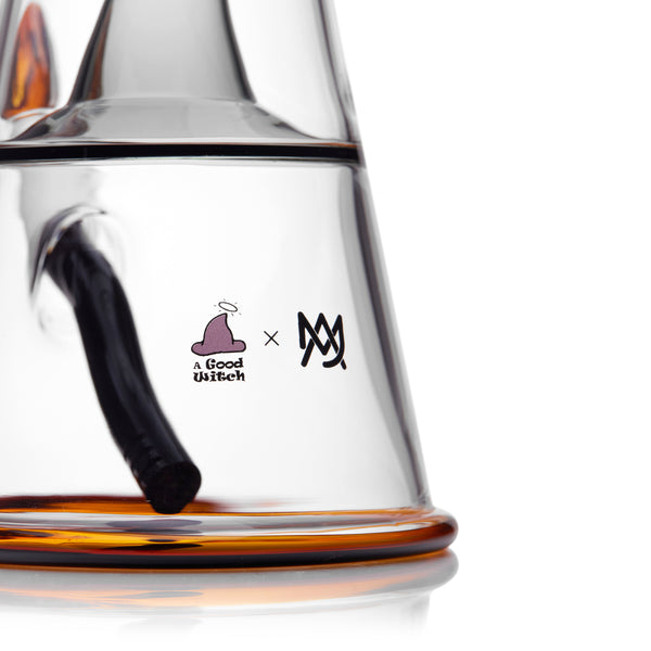 MJ Arsenal y A Good Witch - The Alchemist - Bong de vidrio de Sombrero de Bruja de 8 pulgadas