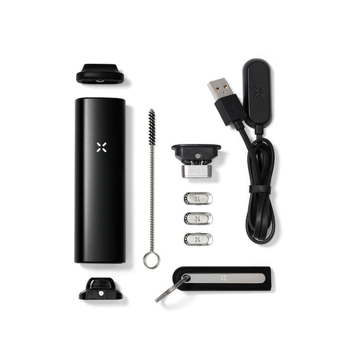 Esto incluye el vaporizador Pax Plus Kit Completo en color Onyx Negro para hierbas y wax de cannabis