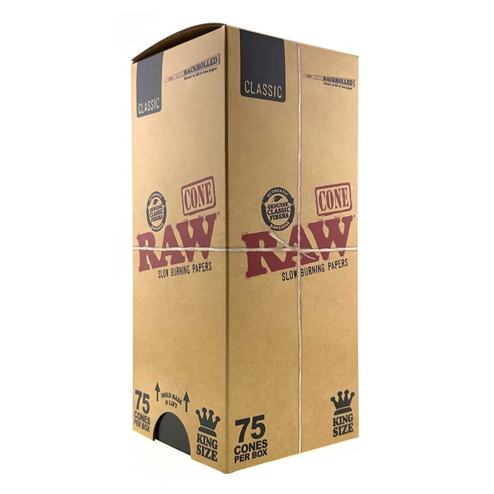 Conos RAW Pre-rolados (Caja 75 pz) – Classic King Size – Vuelo 420 Smoke Shop México