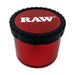 RAW LIFE es un grinder modular para hierbas secas (cannabis) en color rojo