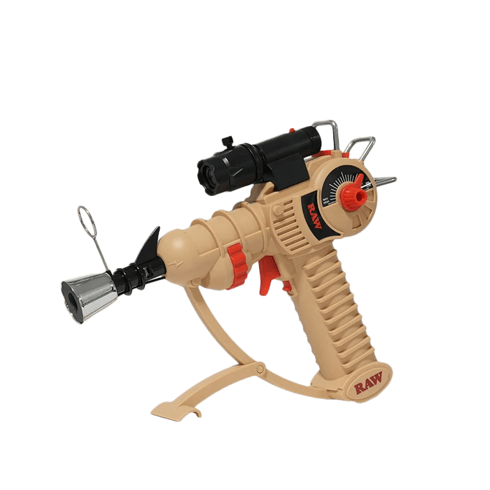 Torch RAW x Thicket Ray Gun – Flama Ajustable, Mira LED y Kickstand