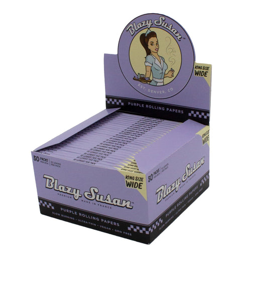 Papeles Blazy Susan King Size Wide 50 pz – Morado – Vuelo 420 Smoke Shop México