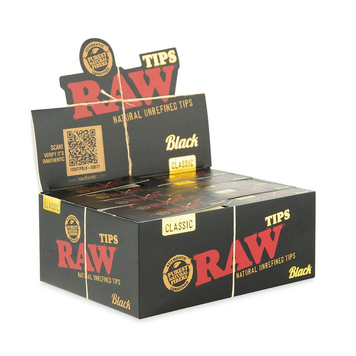 Filtros RAW de Papel para Enrollar (Caja) – Black (Caja 50) – Vuelo 420 Smoke Shop México