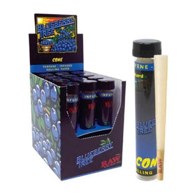Caja de conos king size de RAW Terpene Enhanced sabor Grape Tree (uva)
