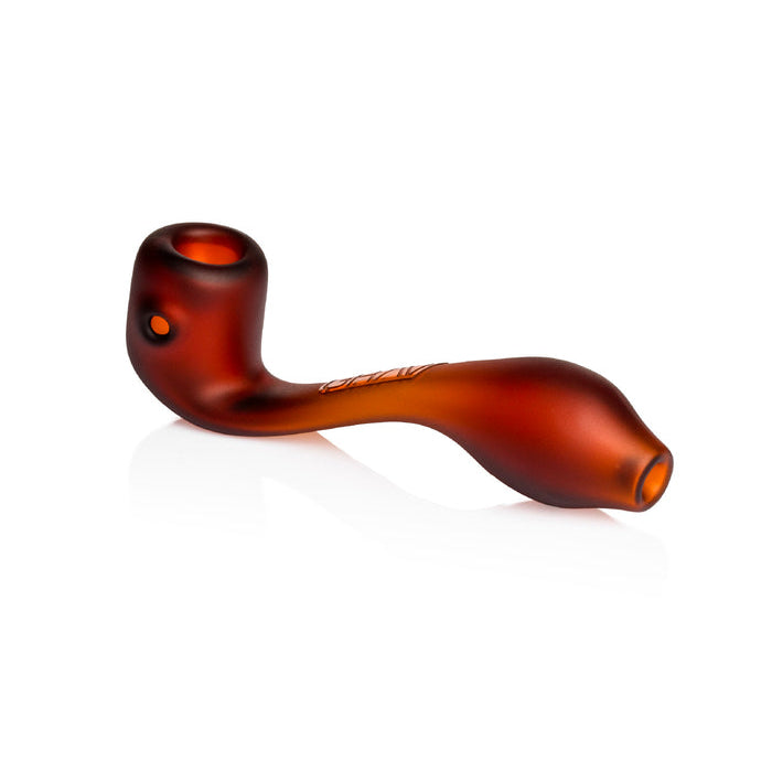 Pipa Grav Labs Sherlock Sandblasted 6" de Vidrio – Ámbar – Vuelo 420 Smoke Shop México