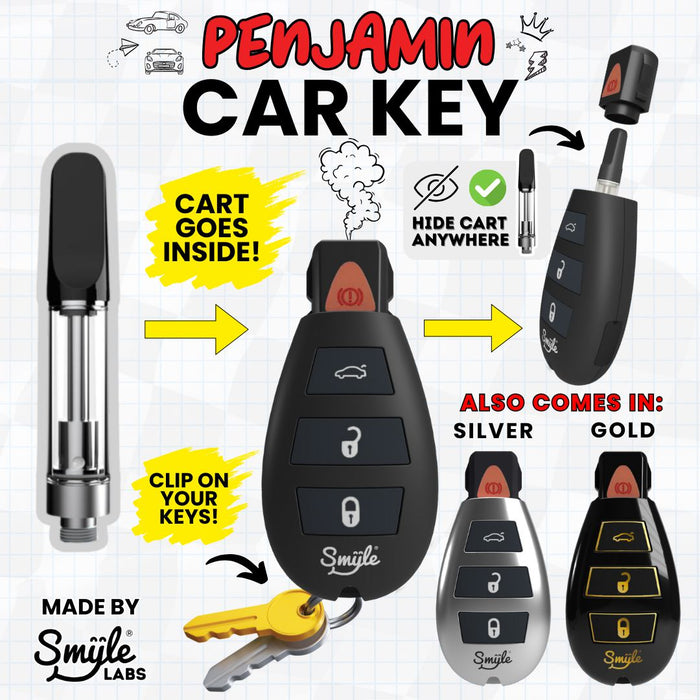 El Penjamin Car Key Edition de Smyle Labs es una batería o vaporizador para cartuchos 510 o cartuchos de wax