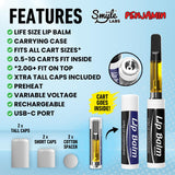 Smyle Labs Lip Balm Negro Azul Batería Cartuchos 510 Mexico Smoke Shop Monterrey Vuelo 420