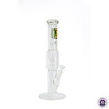 TJ Glass - 16" Bong Recto con Filtro de Regadera o Tornado (41 cm)-Vuelo 420 Smoke Shop Mexico Monterrey