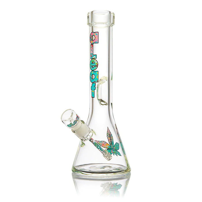 aLeaf Spec Head de 14 pulgadas (35.5 cm) - Bong de vidrio estilo Beaker con Ice Pinch 