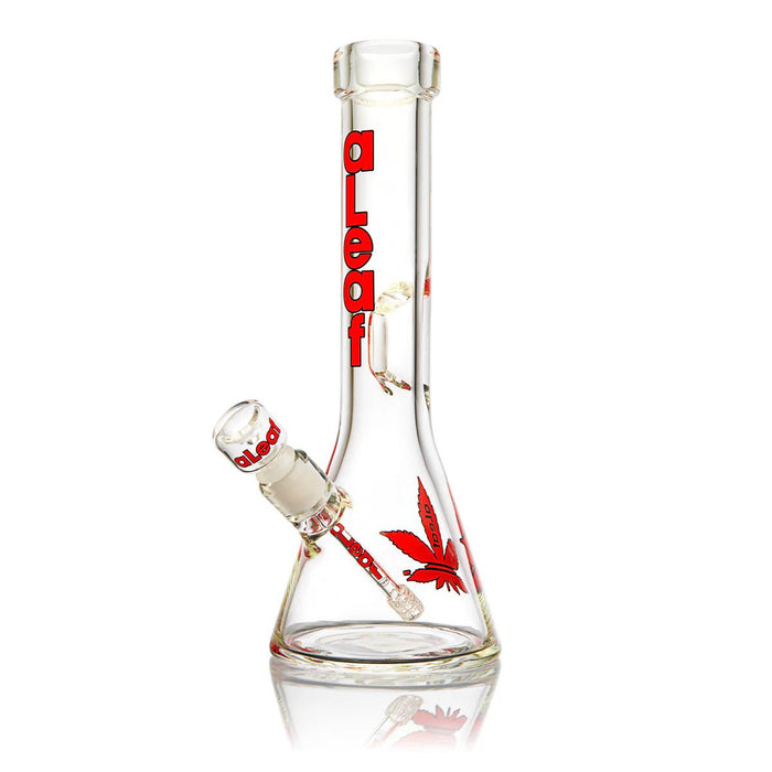 aLeaf Spec Head de 14 pulgadas (35.5 cm) - Bong de vidrio estilo Beaker con Ice Pinch 