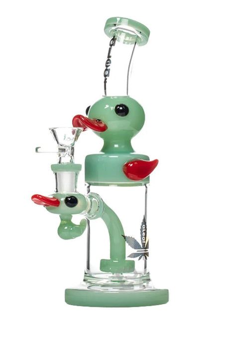 Bong aLeaf Duck Duck Pass 9" – Jade – Vuelo 420 Smoke Shop México