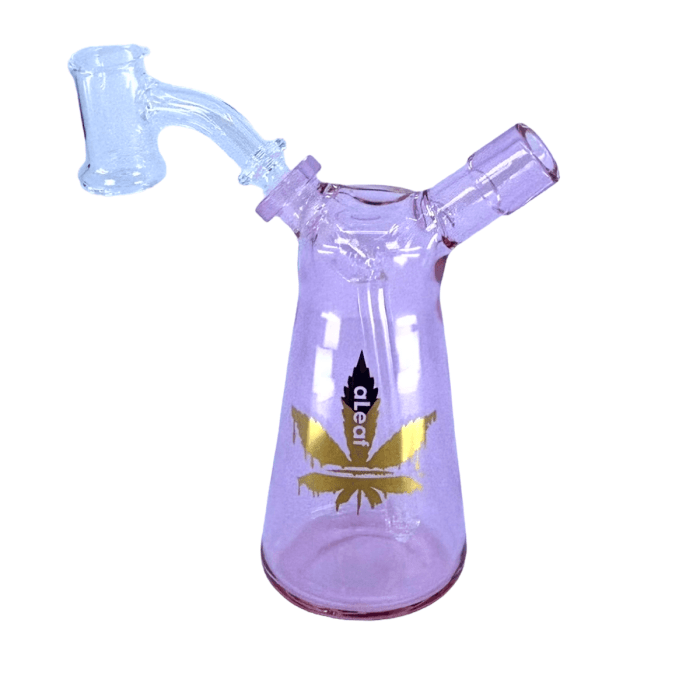 Mini Rig aLeaf The Funnel 4.75" – Rosa – Vuelo 420 Smoke Shop México