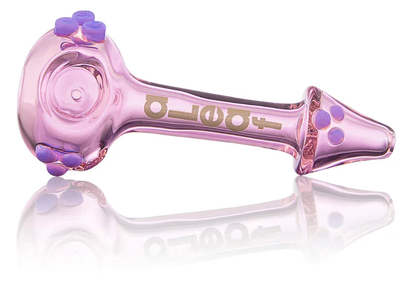 Pipa aLeaf Triple Tentacle 5" de Vidrio – Rosa – Vuelo 420 Smoke Shop México