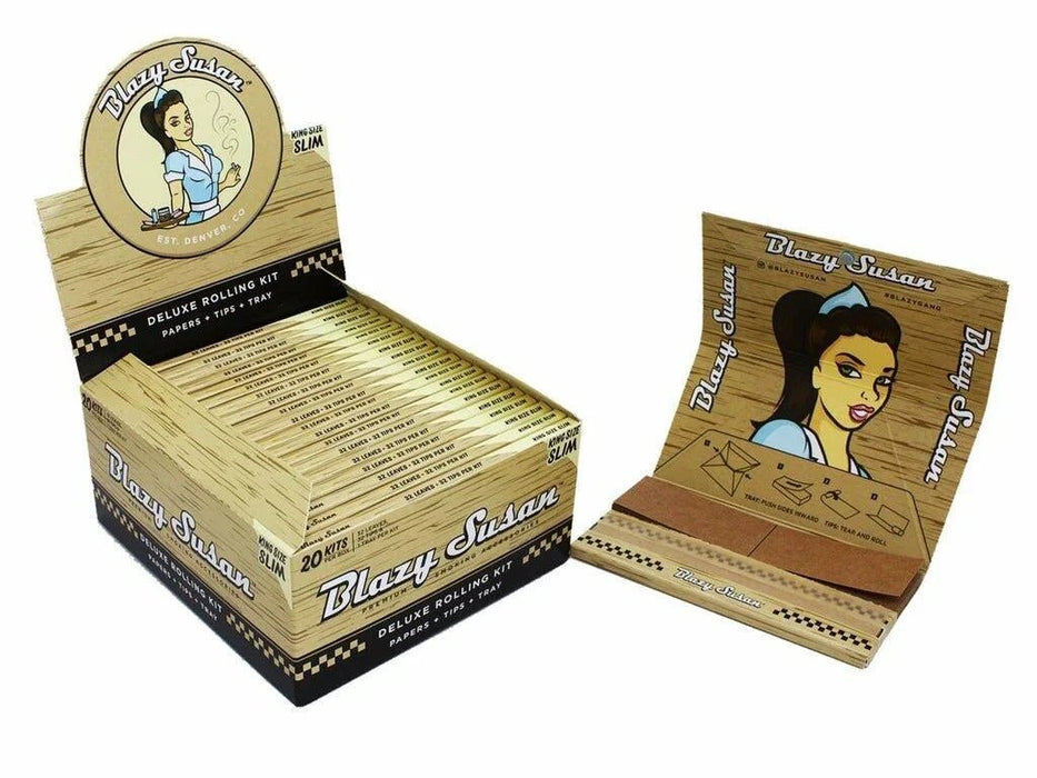 Kit Blazy Susan Deluxe Rolling KS Slim – Sin Blanquear – Vuelo 420 Smoke Shop México