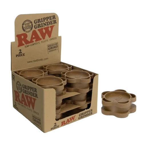 Grinder RAW Gripper 2 Piezas Caja 12 – Vuelo 420 Smoke Shop México