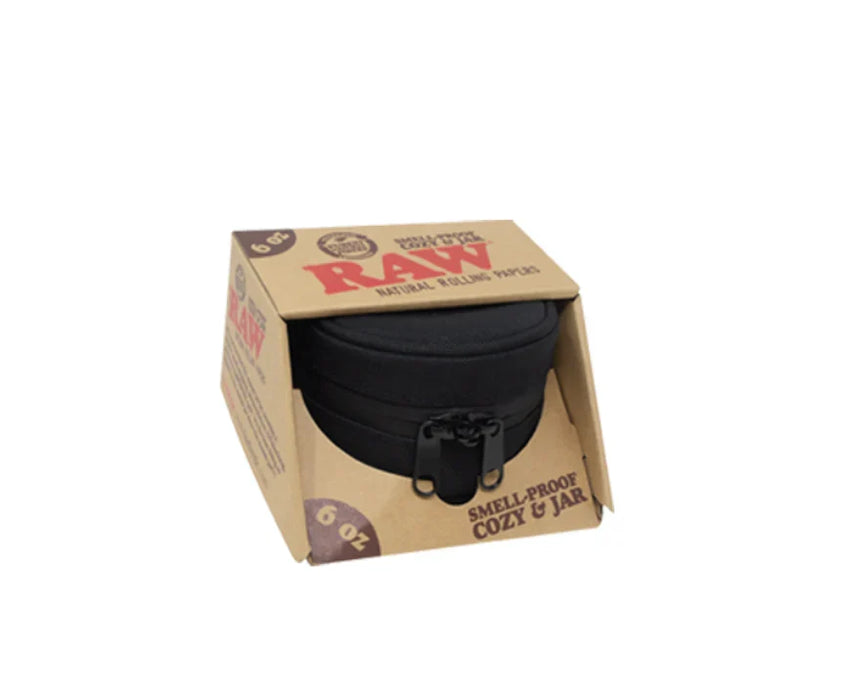 Frasco RAW Cozy & Jar a Prueba de Olor (Smell Proof) – 6 oz – Vuelo 420 Smoke Shop México